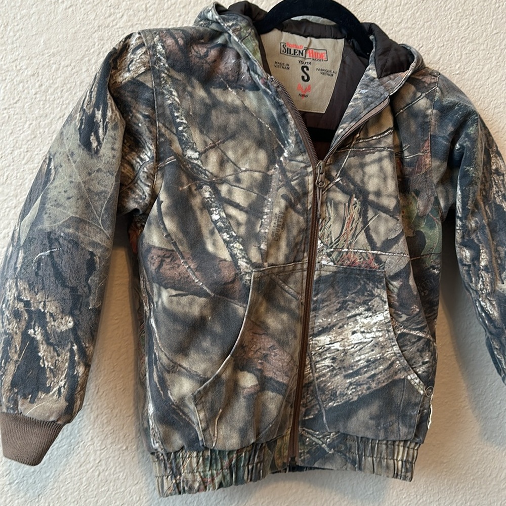 Camo Hunting jacket youth small